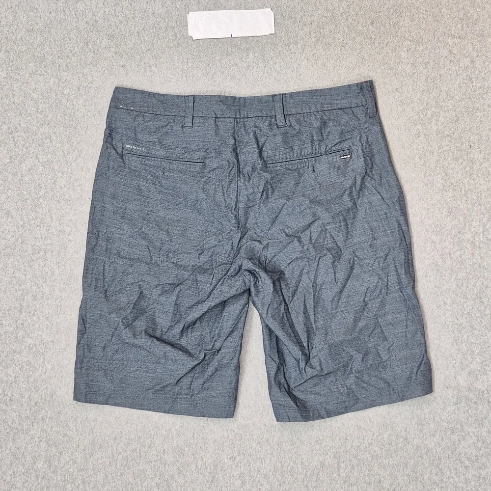 Hurley Men Shorts 33 Blue Chino Casual 10